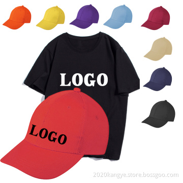 BSCI factory wholesale man's custom cotton t-shirt custom cap summer unisex clothes short sleeve printing tshirts